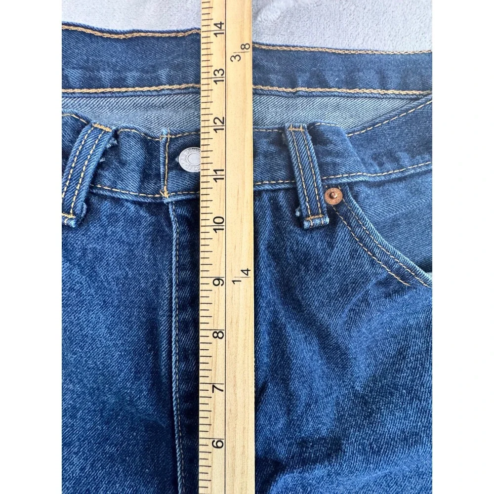 Levi's 505‎ Men's Original Fit Jeans Size 36x32 Dark Wash Denim Excellent